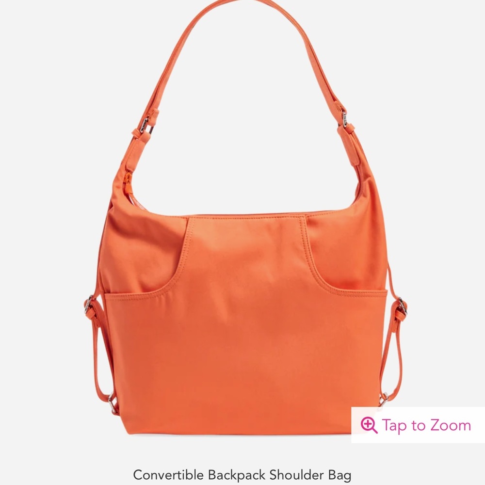 Vera Bradley orange convertible Backpack Shoulder Bag